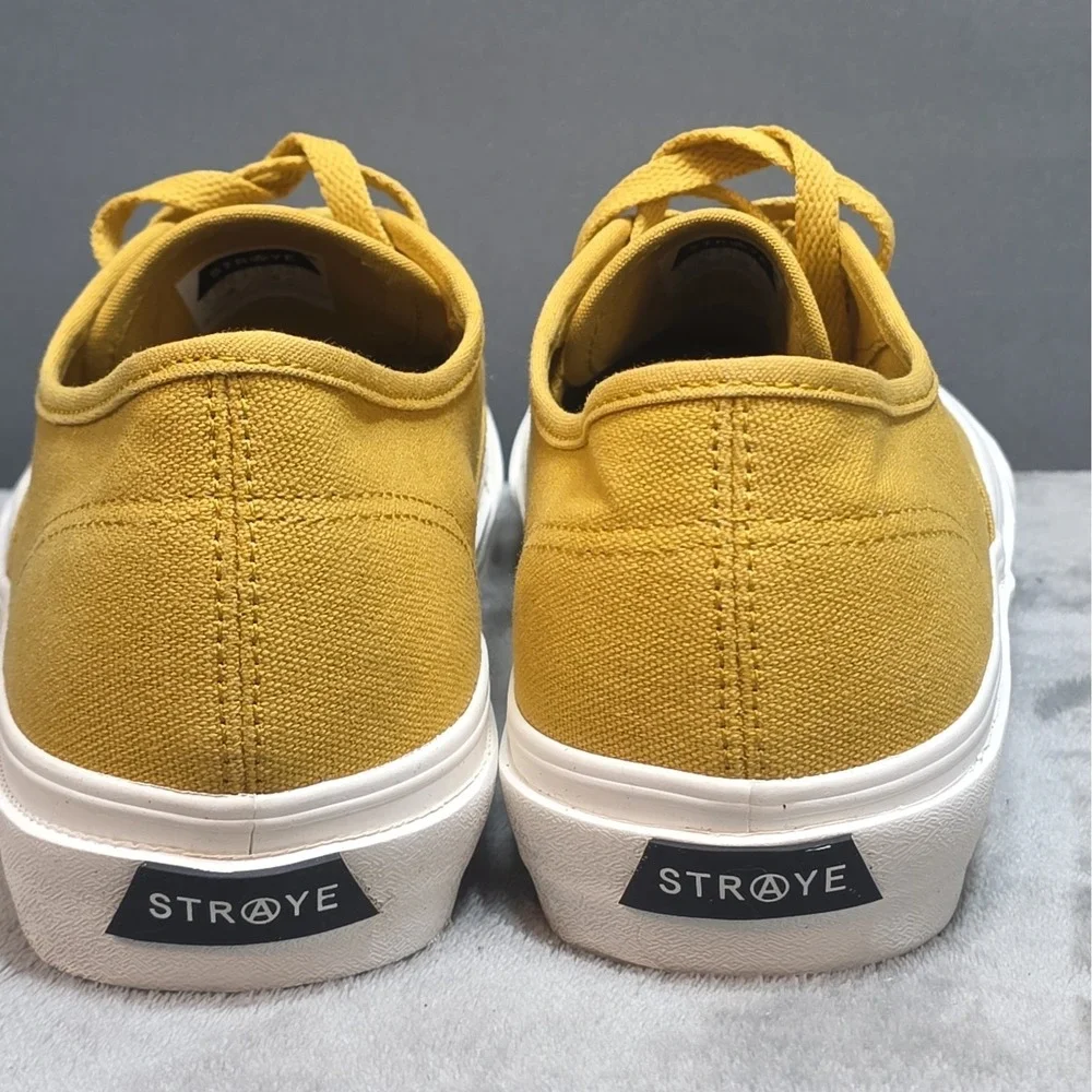 STRAYE Skate Shoes Mustard Yellow Low Men's US 9 J874-0720 Lace-up